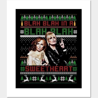 Absolutely Fabulous Blah Blah In A Blah Blah Ugly Christmas Posters and Art